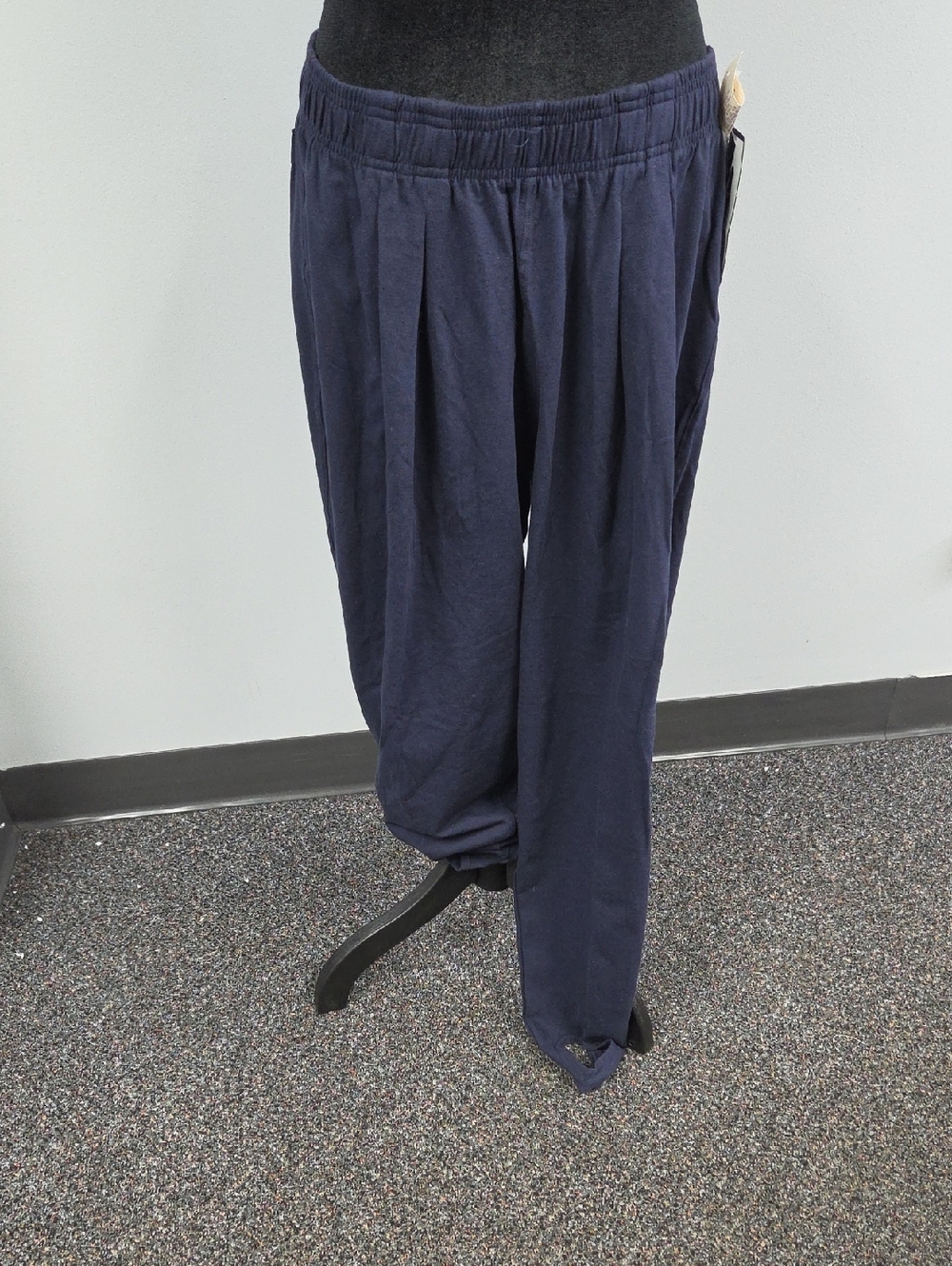 Dockers Vintage LDS  Navy Elastic Waist Stirrup Pants, Sz 1X